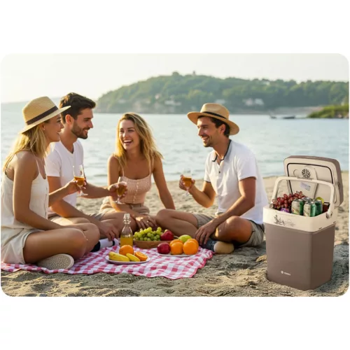 Berdsen Icemax turista hűtőszekrény 29 literes ECO mód - sötétszürke