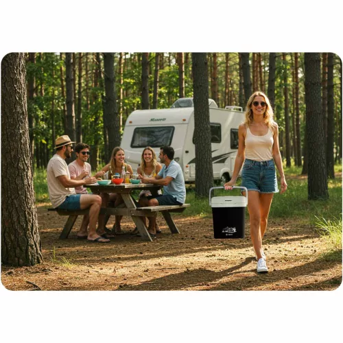 Berdsen Icemax turista hűtőszekrény 26 literes ECO mód - fekete
