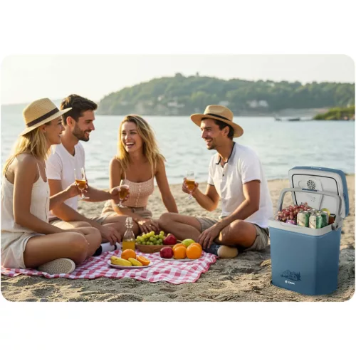 Berdsen Icemax turista hűtőszekrény 26 literes ECO mód - kék