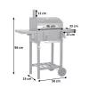 Berdsen BD-892 fekete faszén grill fedéllel