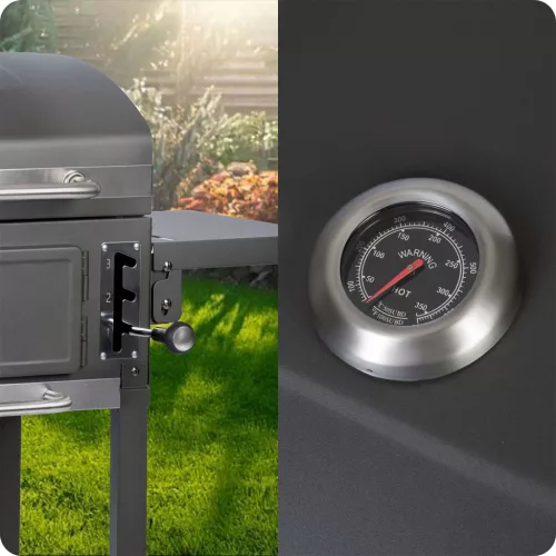 Berdsen BD-892 fekete faszén grill fedéllel