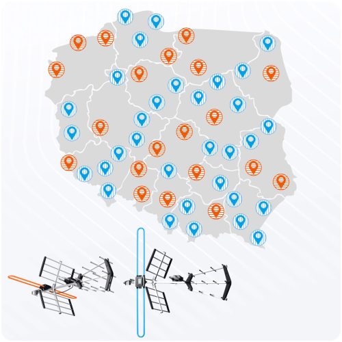 Irányított kültéri TV antenna, Ultra HD 4K - Berdsen BD-950 