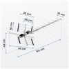 Irányított kültéri TV antenna Ultra, HD 4K - Berdsen BD-951
