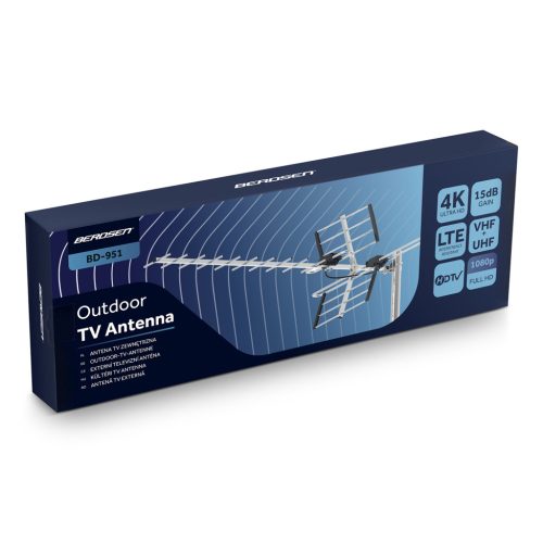 Irányított kültéri TV antenna Ultra, HD 4K - Berdsen BD-951
