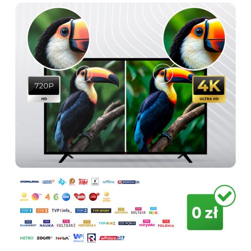 Irányított kültéri TV antenna, Ultra HD 4K - Berdsen BD-952 