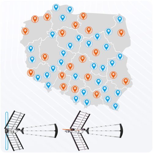 Irányított kültéri TV antenna Ultra, HD 4K -Berdsen BD-953 