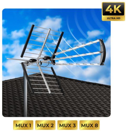Irányított kültéri TV antenna Ultra, HD 4K -Berdsen BD-953 