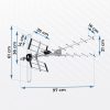 Irányított kültéri TV antenna Ultra, HD 4K - Berdsen BD-954