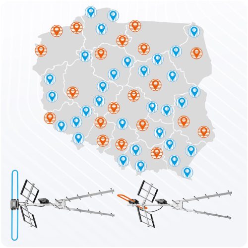 Irányított kültéri TV antenna Ultra, HD 4K - Berdsen BD-954