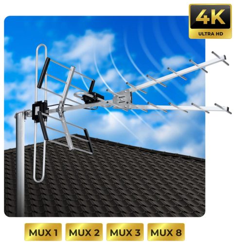 Irányított kültéri TV antenna Ultra, HD 4K - Berdsen BD-954