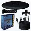 Kültéri és beltéri TV antenna, 4K Ultra HD, VHF és UHF, fekete - Berdsen BD-955 