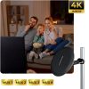 Kültéri és beltéri TV antenna, 4K Ultra HD, VHF és UHF, fekete - Berdsen BD-955 