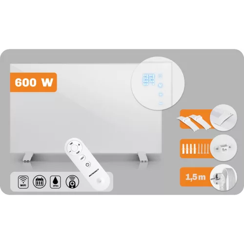 Infravörös hősugárzó, 600W, WiFi, Tuya Smart alkalmazásról irányítható - Berdsen BD-981