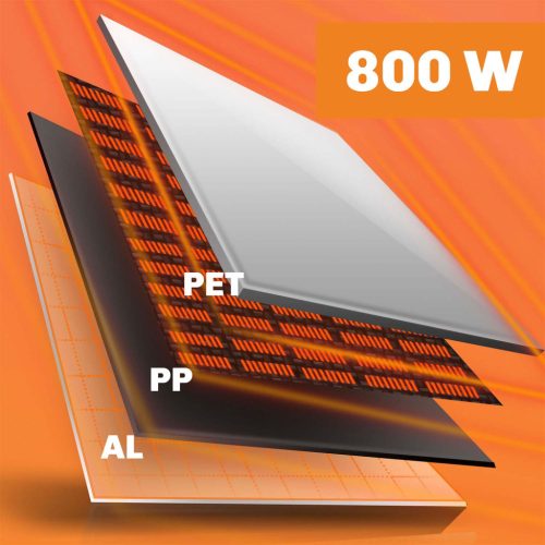 Infravörös fűtőberendezés 800W Berdsen BD-987 WiFi távirányító alkalmazással