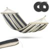 Garden Hammock Bahama Double White and Blue Sofotel