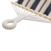 Garden Hammock Bahama Double White and Blue Sofotel