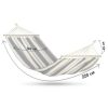Garden Hammock Bahama Double White and Blue Sofotel