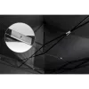 Kerti pavilon 3 fallal, 3 x 3 m, fekete, Plonos