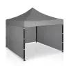 Kerti pavilon 3 fallal, 3 x 3 m, szürke, Plonos