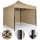 Kerti pavilon 3 fallal, 3 x 3 m, bézs, Plonos
