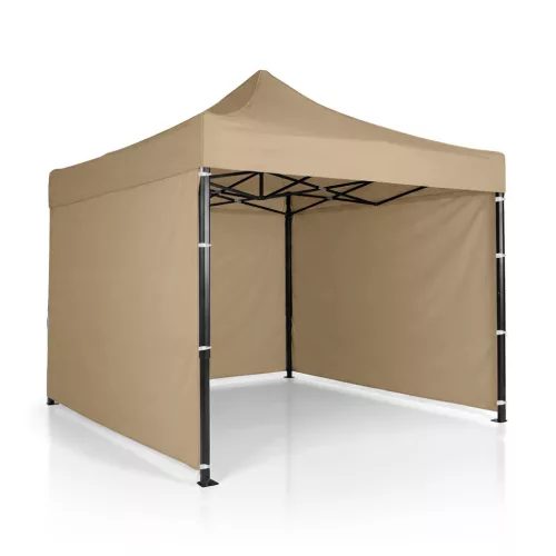 Kerti pavilon 3 fallal, 3 x 3 m, bézs, Plonos