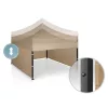 Kerti pavilon 3 fallal, 3 x 3 m, bézs, Plonos
