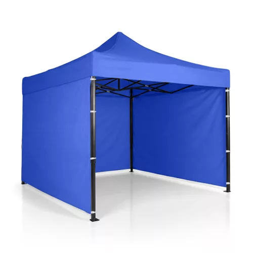 Kerti pavilon 3 fallal, 3 x 3 m, kék, Plonos