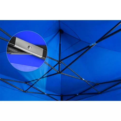 Kerti pavilon 3 fallal, 3 x 3 m, kék, Plonos