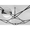 Kerti pavilon 3 fallal, 3 x 6 m, fehér, Plonos