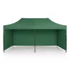 Kerti pavilon 3 fallal, 3 x 6 m, zöld, Plonos
