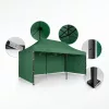 Kerti pavilon 3 fallal, 3 x 6 m, zöld, Plonos