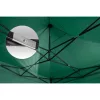 Kerti pavilon 3 fallal, 3 x 6 m, zöld, Plonos