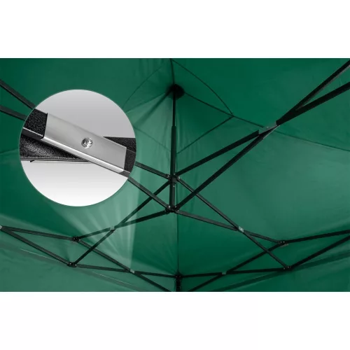 Kerti pavilon 3 fallal, 3 x 6 m, zöld, Plonos