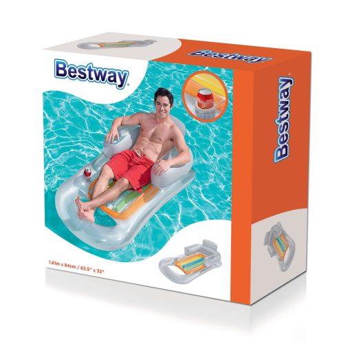 Felfújható matrac, fotel, nyugágy 161 x 84 cm Bestway 43028 kék