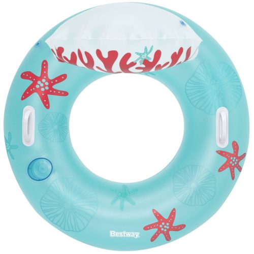Úszógyűrű háttámlával Coral Bliss 107 x 113 cm Bestway 43730