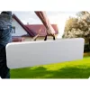 Plonos összecsukható kerti pad 180 cm, fehér