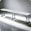 Plonos összecsukható kerti pad 180 cm, fehér
