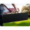 Összecsukható kerti pad 180 cm Plonos fekete