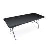 Összecsukható kerti pad + 2 pad 180 cm Plonos fekete