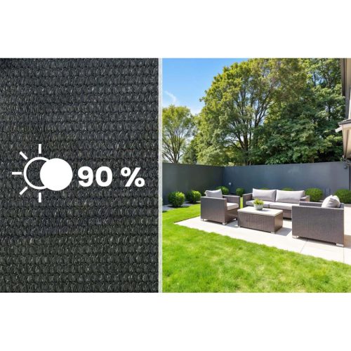 Ernyőháló 1,2x25m 140g/m2 + 50 bilincs szürke