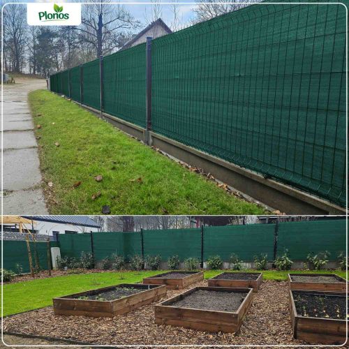 Ernyőháló 1,2x50m 110g/m2 + 50 bilincs zöld