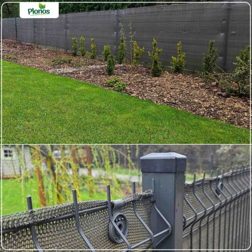 Ernyőháló 1,2x50m 140g/m2 + 50 bilincs szürke