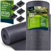 Árnyékoló és védőháló kerítéshez, 1,5x25m 110g/m2 + 50 klipsz szürke - Plonos