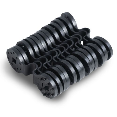 Árnyékoló és védőháló kerítéshez, 1,5x25m 110g/m2 + 50 klipsz szürke - Plonos