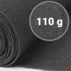 Árnyékoló és védőháló kerítéshez, 1,5x25m 110g/m2 + 50 klipsz szürke - Plonos
