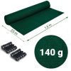 Árnyékoló és védőháló kerítéshez, 1,5x25m 140g/m2 + 50 klip zöld