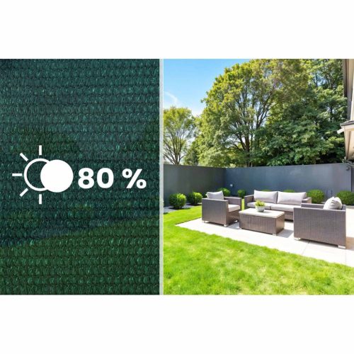 Ernyőháló 1,5x50m 110 g/m2 + 50 bilincs zöld