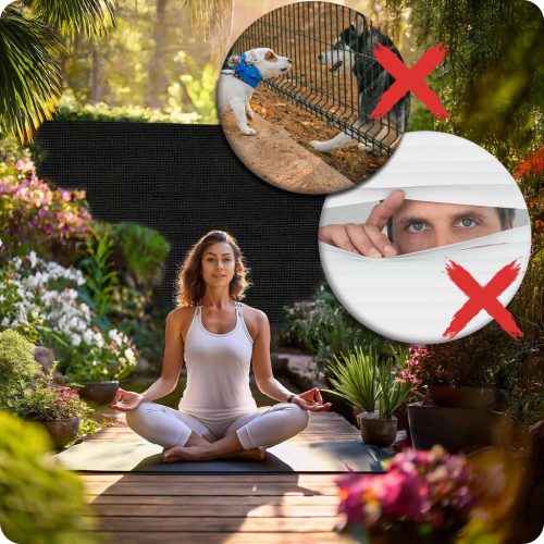 Árnyékoló és védőháló kerítéshez, 1,5x50m 140g/m2 + 50 klipsz szürke