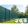 Árnyékoló és védőháló kerítéshez, 1,5x50m 140g/m2 + 50 klip zöld
