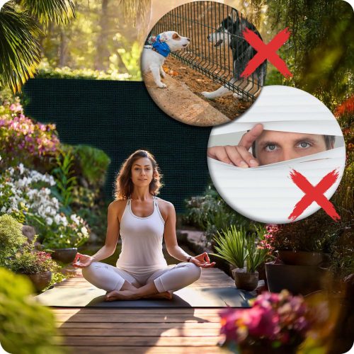 Árnyékoló és védőháló kerítéshez, 1,5x50m 140g/m2 + 50 klip zöld